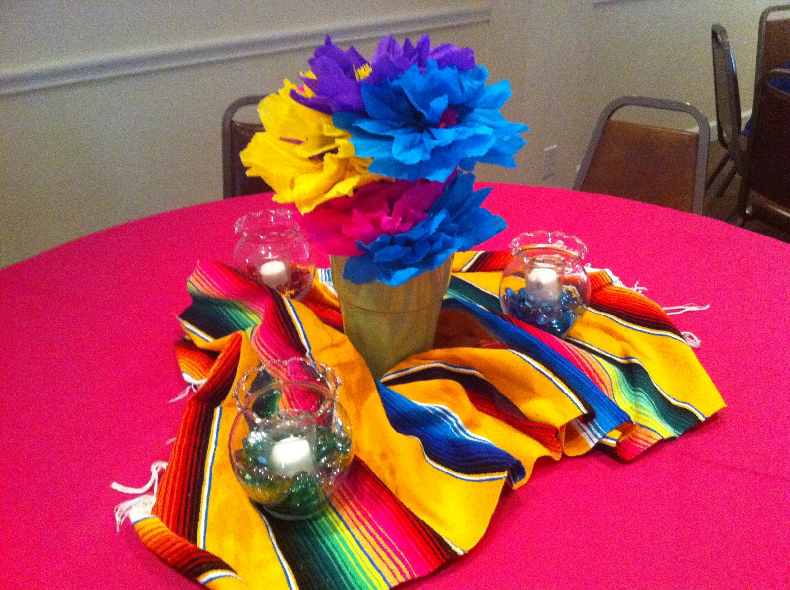 The Posh Pixie Mexican  Party  Table Decorations 