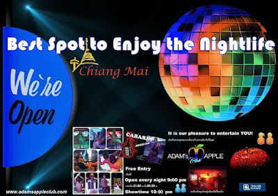 Best Spot to Enjoy the Nightlife in Chiang Mai Adam's Apple Club