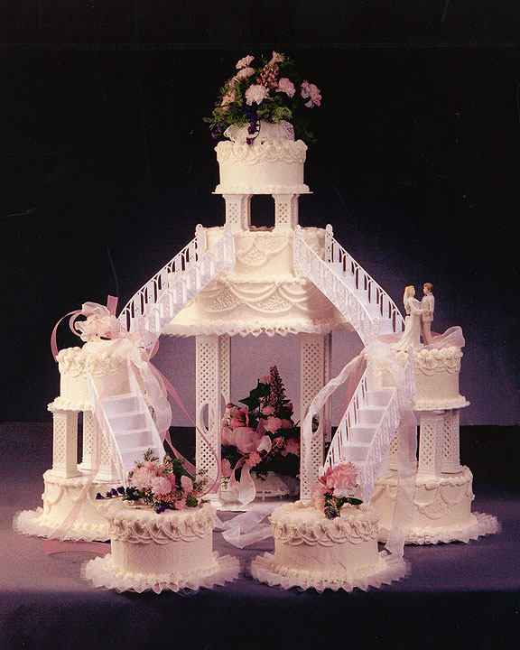 fountain  wedding  cake  designs 