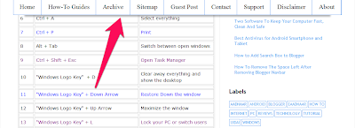 Sticky Navigation Menu Blogger