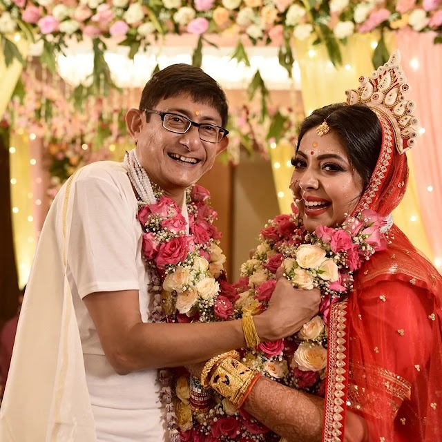 Actor Kanchan Mullick and Sreemoyee Chattoraj got married traditionally