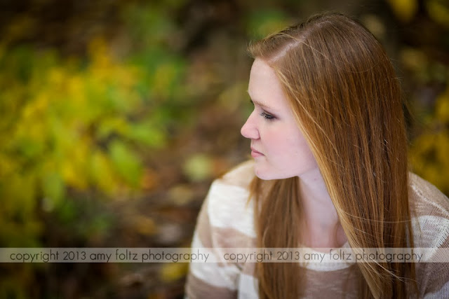 fall senior photo - Terre Haute photographer