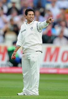 Sachin going to bowling against England