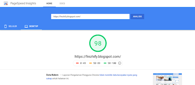 Frezhify Template Blogger Gratis dan Open Source