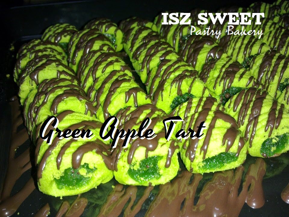Isz sweet pastry bakery: Resepi Tart Gulung Epal Hijau 