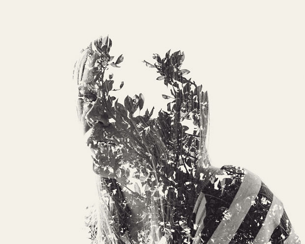 Christoffer Relander,retratos,exposicion,multiple,exposure,Portraits,We Are Nature,blanco,negro,black,white,second,girl