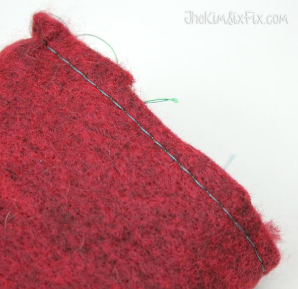 Long stitches for gathering