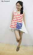 Code : 035America Flag. Size : Fits XS ~ M. Colour : As shown in picture