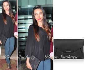 Karisma Kapoor with Givenchy clutch