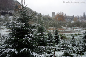 Snow in Castelvecchio Italy  Yoda in the Snow