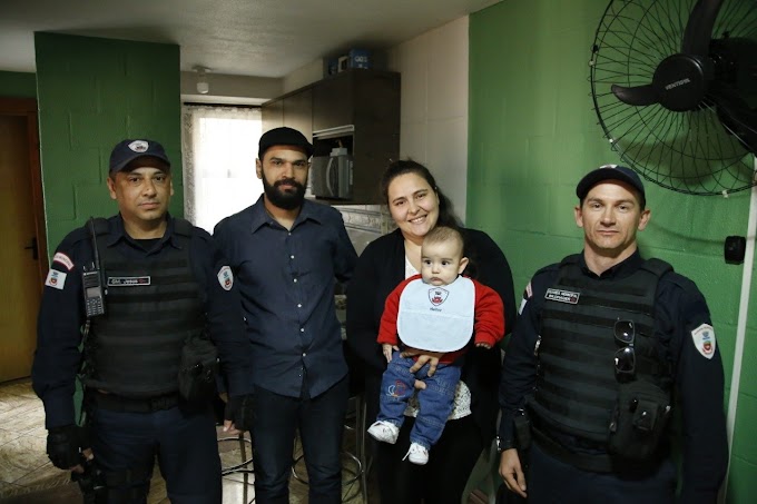 Guarda Municipal de Gravataí salva bebê de seis meses