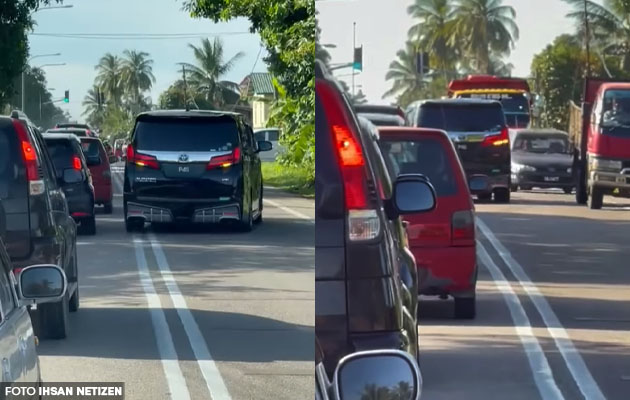 (Video) 'Nak cepat, boss dah terlambat ke airport' - Driver kereta pemimpin politik langgar garisan berkembar undang kemarahan netizen