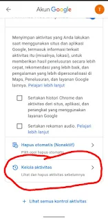 Cara Hapus Aktivitas Saya Di Google