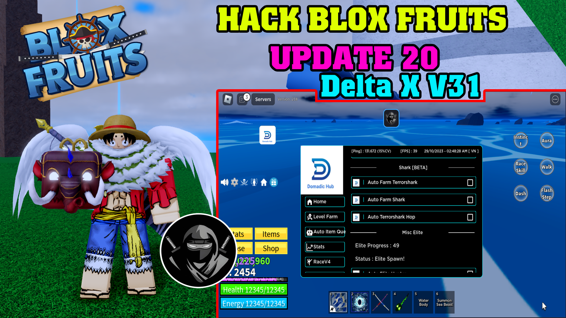 Tải Hack Blox Fruit V34 & Hack Update 21 (Auto Farm) bằng Script
