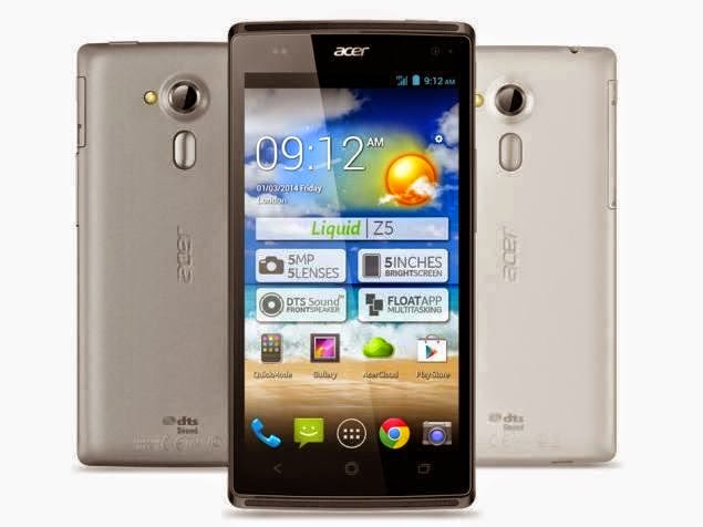 Spesifikasi, Harga Acer Liquid Z5