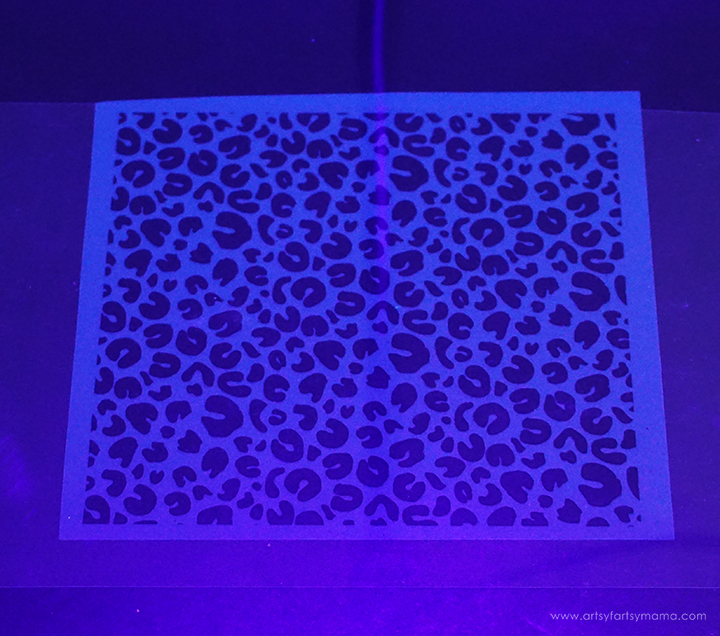 Neon Leopard Print Wood Coasters