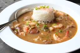 Gumbo A Become Cash Inwards One's Chips – Duck, Andouille Sausage, Smoked Pork Hock, Gulf Shrimp In Addition To Langoustine Gumbo