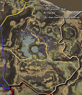 Edengrove iron node locations map