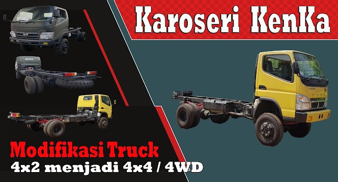 Karoseri Modifikasi Truck 4x2 menjadi 4x4 KenKa