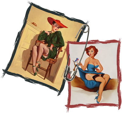 pin-up girls, png, tranparent background