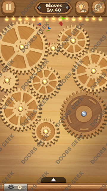 Fix it: Gear Puzzle [Gloves] Level 40 Solution, Cheats, Walkthrough for Android, iPhone, iPad and iPod