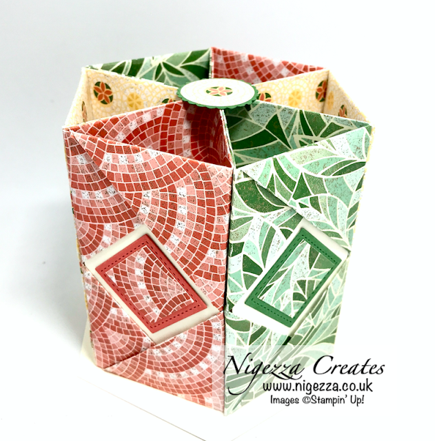 Mosaic Mood Desk Tidy Origami Stampin Up