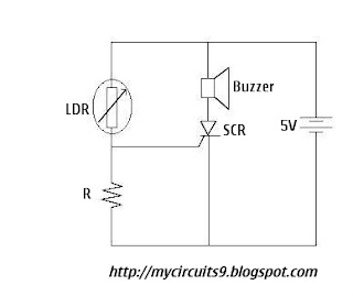 simple over light alarm circuit diagram