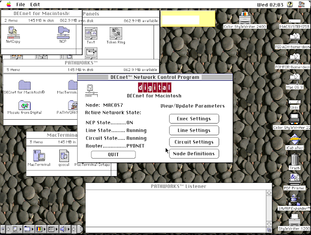 DECnet for Macintosh: Thursby Software TSSNET for Macintosh: Copy node database - Screen 1