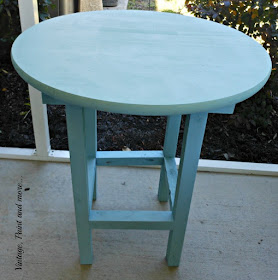 Vintage, Paint and more... DIY wood patio table painted with DIY chalk paint