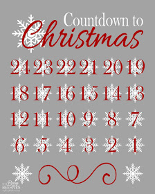 Countdown to Christmas printable