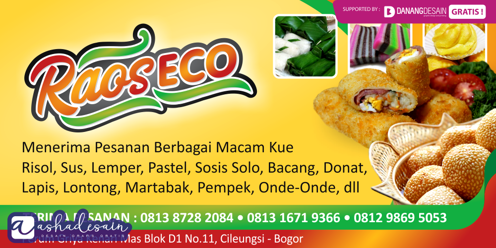 Contoh Desain  Banner  Spanduk Download Toko  Kue Contoh 