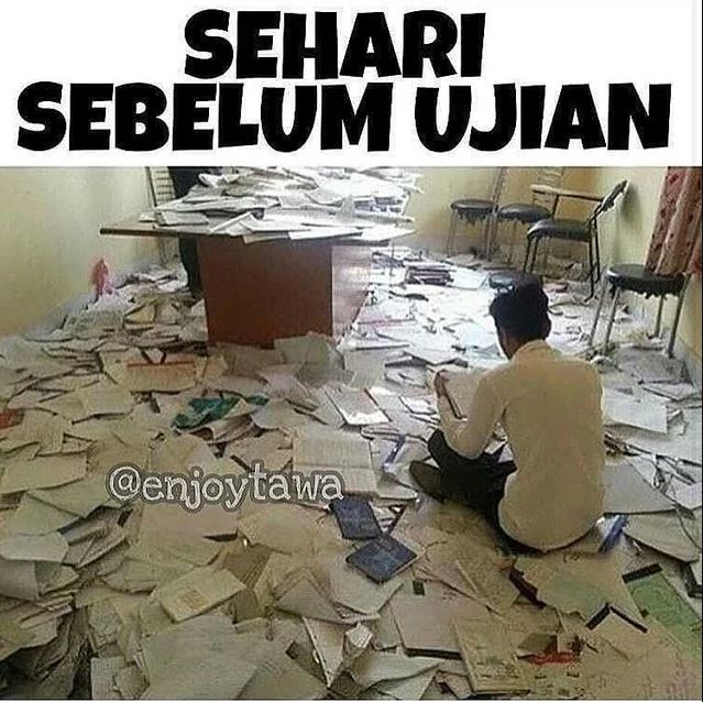 8 Meme Lucu 'Ujian Sebentar Lagi' Ini Kocaknya Bikin Nyengir