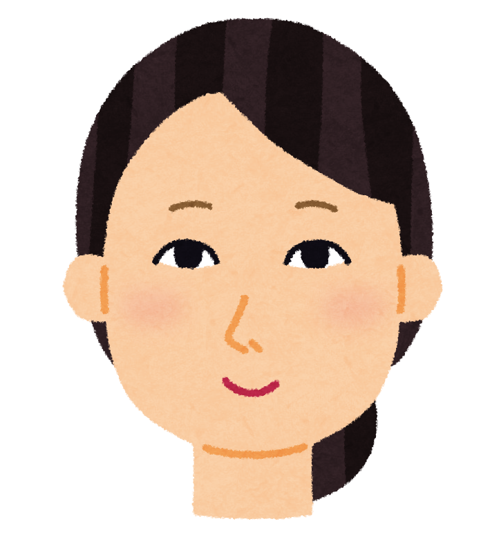 無料イラスト かわいいフリー素材集 アジア人女性の顔のイラスト