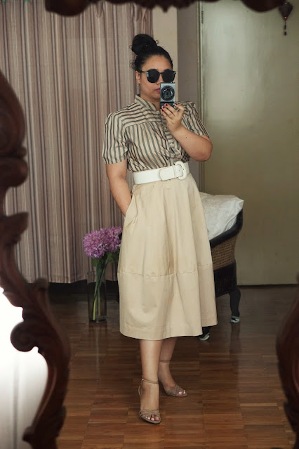 The Many Ways To Style And Wear : 11 Outfit Ideas For COS Khaki Skirt