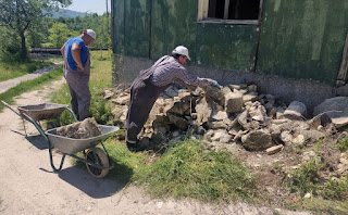 Huge pile of rocks to be moved