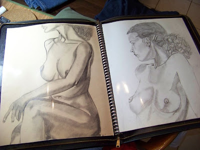 Yesterday I found my old portfolio from Art school when I attended Columbia 