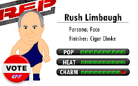 Rush Limbaugh cartoon caricature art pundit