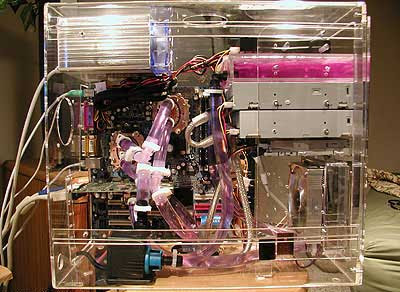 transparent computer case