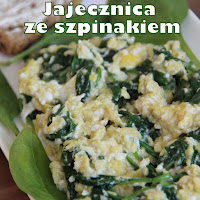 Jajecznica ze szpinakiem