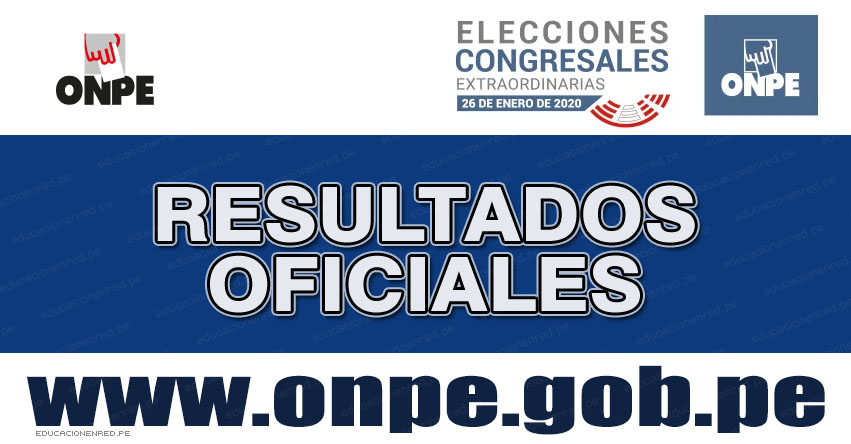 FLASH ELECTORAL: Resultados Elecciones Congresales 2020 - Lista de Nuevos Congresistas (Domingo 26 Enero) ONPE EN VIVO - www.onpe.gob.pe