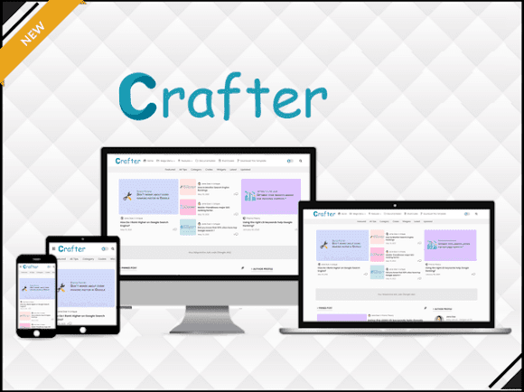 Crafter Free Premium Blogger Template