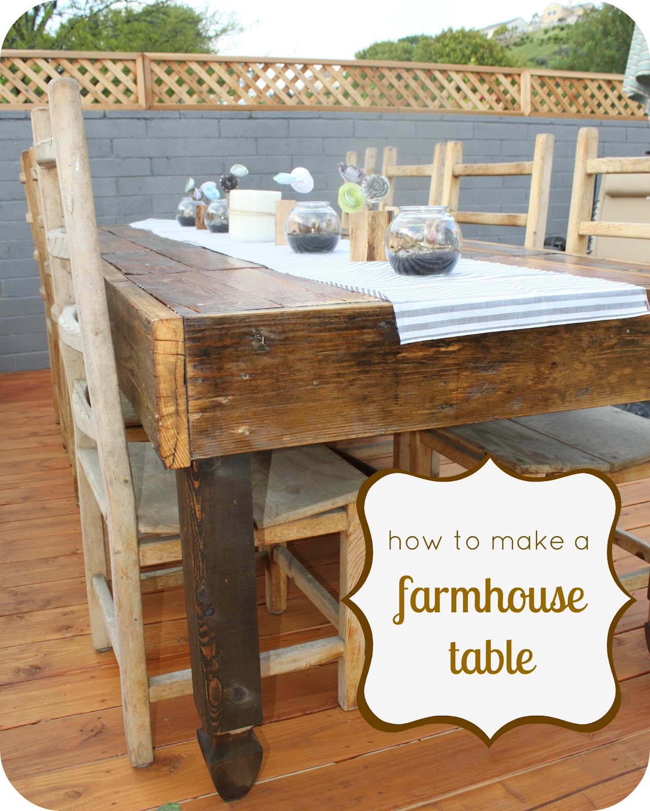 Look What Jeff Did: DIY Farmhouse Table