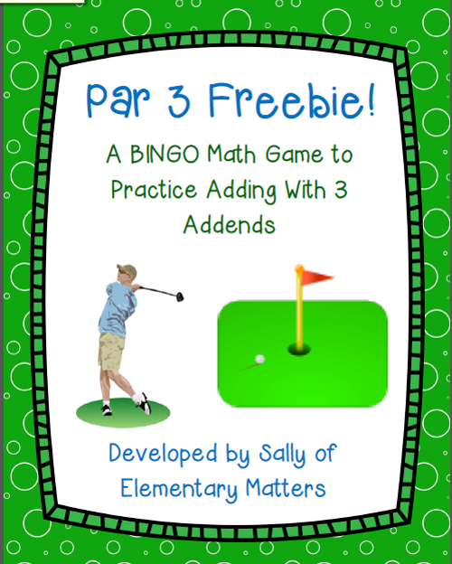 https://www.teacherspayteachers.com/Product/Par-3-Adding-3-Addends-Freebie-277171