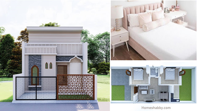 Desain dan Denah Rumah  Minimalis  Terbaru Dengan Ornamen 