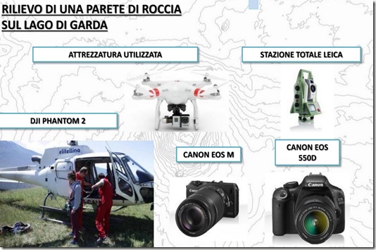 lago di garda parete rocciosa rilevamento