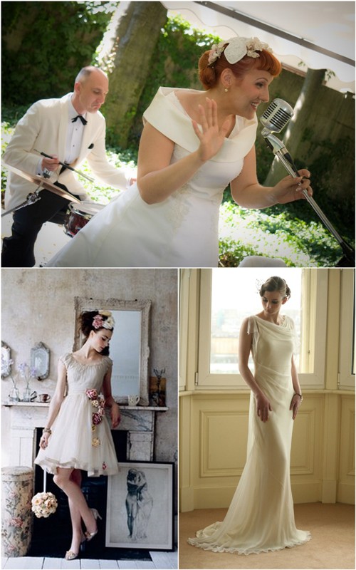 A VINTAGE WEDDING - VINTAGE WEDDING GOWNS, GROOM'S ATTIRE AND