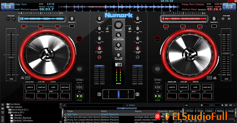 Skin para Virtual DJ 8 Numark Mixtrack Pro 3 - JavierMix - Visual