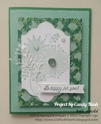 Craft with Beth: Stampin' Up! Second Sunday Sketches 09 card sketch challenge with measurements Candy Nash