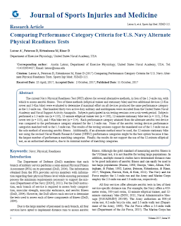Comparing Performance Category Criteria for U.S. Navy Alternate Physical Readiness Tests