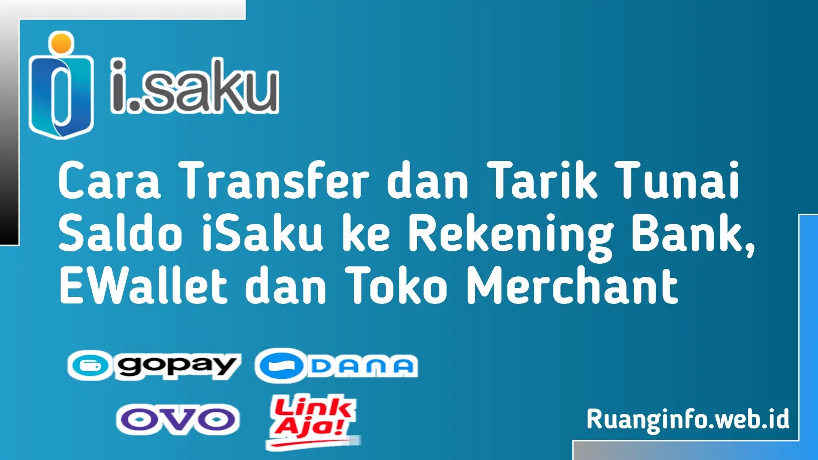 Cara Transfer dan Tarik Tunai Saldo iSaku ke Bank, EWallet dan Toko Merchant Terbaru 2022